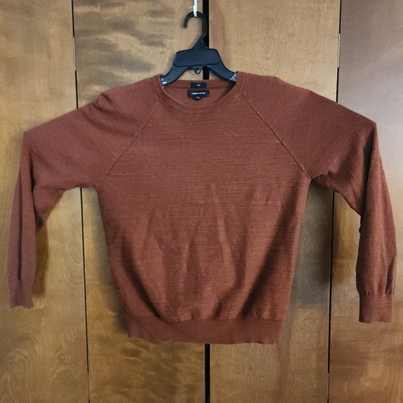 J. Crew Other - D21  J Crew Slim Fit Crew Neck Long Sleeve Sweater Men's Medium Rust Cotton